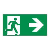 Emergency exit go right (ASR A1.3)